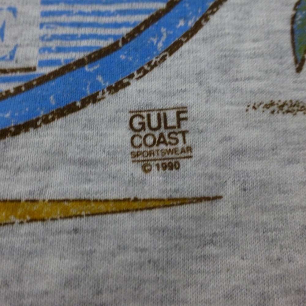 VTG Michigan Wolverines T Shirt Gulf Coast Sportswear Large 1990 Single Stitch - Picture 5 of 13